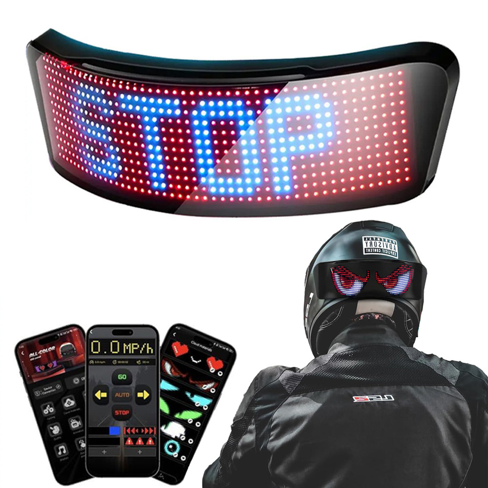 Cycling Gear And Accessories - Led Helmet Display Motorcycle Helmet Warning