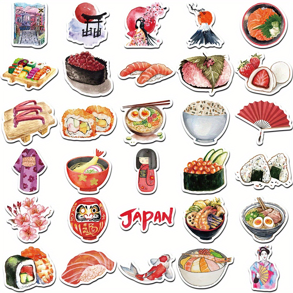 64pcs Watercolor Japan Travel  - Cycling Gear Japan avis et prix