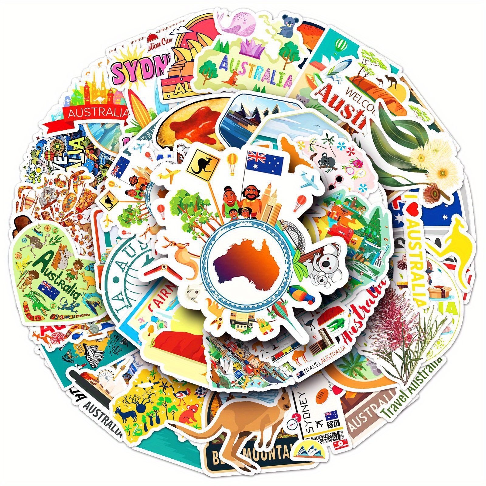 50PCS Australia Series Decals  - Cycling Gear Australia avis et prix
