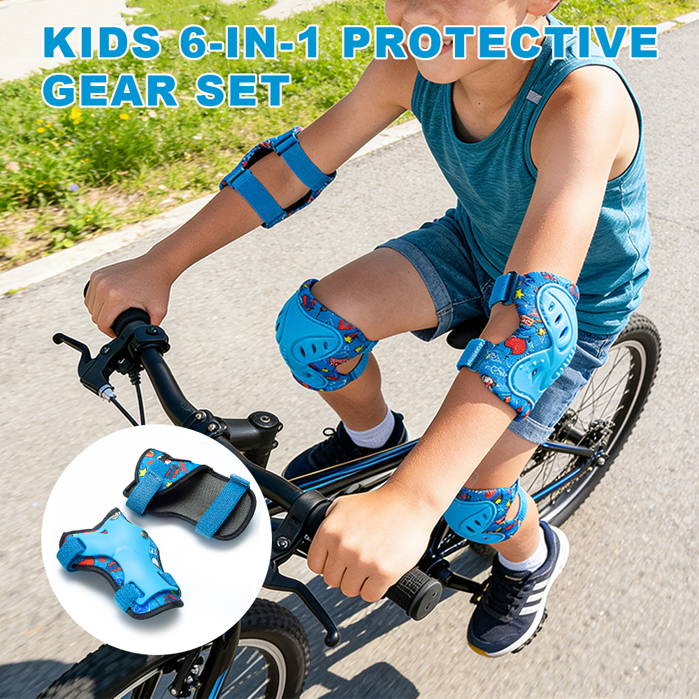 6Pcs Kids 3-10 Years Knee Pad  - Cycling Gear Of The Year avis et prix