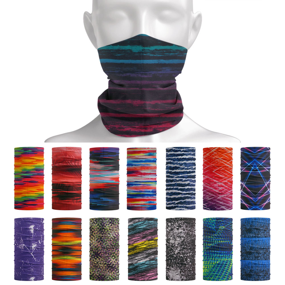 Tie-Dye Stripes Pattern Neckch - Cycling Gear For Women avis et prix