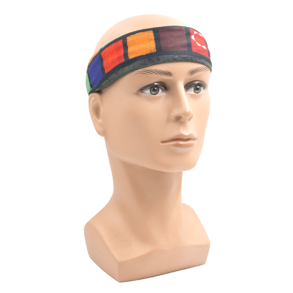 Geometric Plaid Printed Bandan - Cycling Gear For Women avis et prix