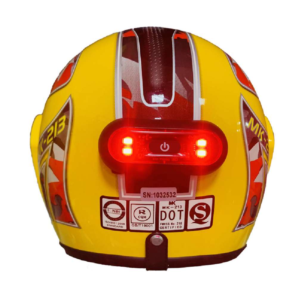 4 Lamp Beads Bicycle Helmet Le - Cycling Gear And Accessories avis et prix