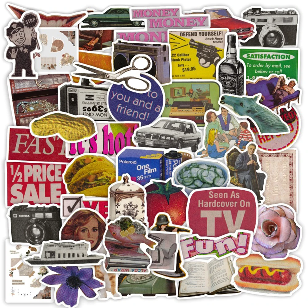 50pcs Vintage Graffiti Sticker - Vintage Cycling Gear avis et prix