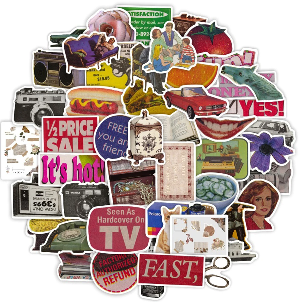 50pcs Vintage Graffiti Sticker - Vintage Cycling Gear avis et prix