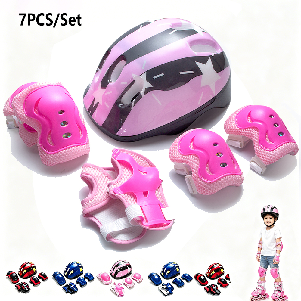 7Pcs/Set Kids Bike Helmet Pad  - Cycling Gear Helmet avis et prix