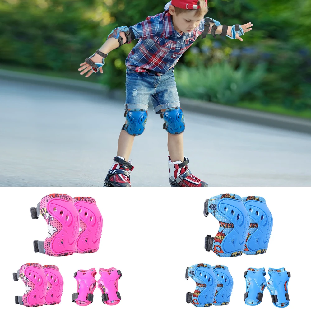 6Pcs Kids Knee Pads and Elbow  - Cycling Gear Of The Year avis et prix