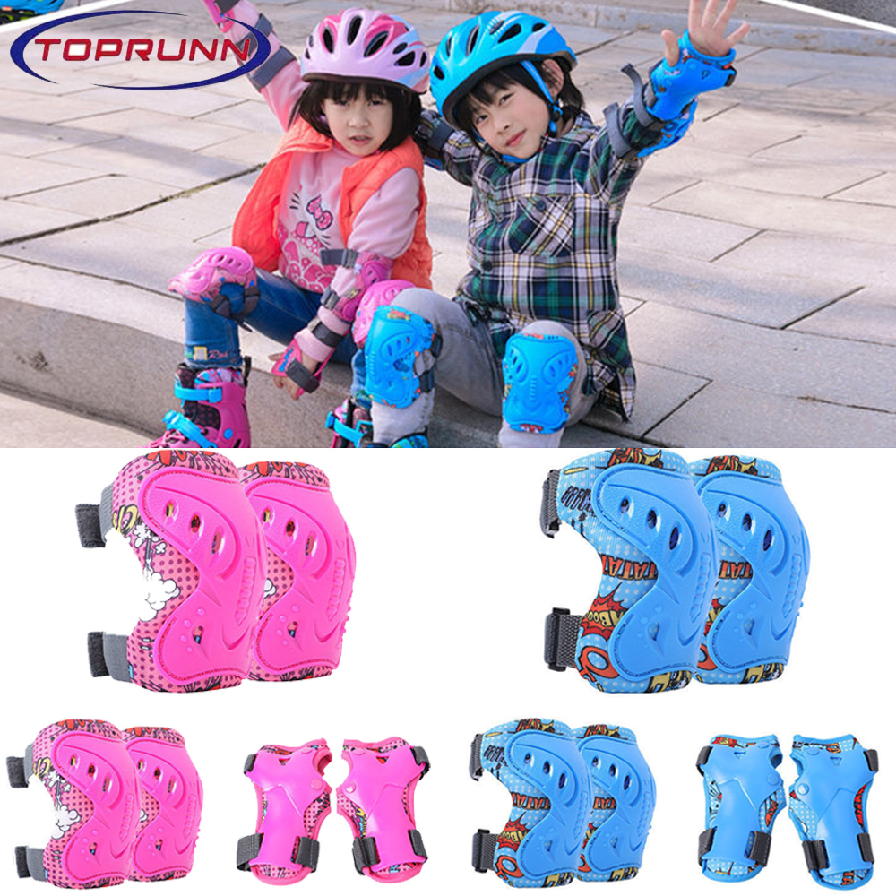 6Pcs Kids Knee Pads and Elbow  - Cycling Gear Of The Year avis et prix
