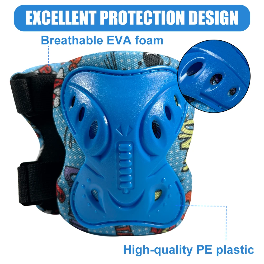 6Pcs Kids Knee Pads and Elbow  - Cycling Gear Of The Year avis et prix