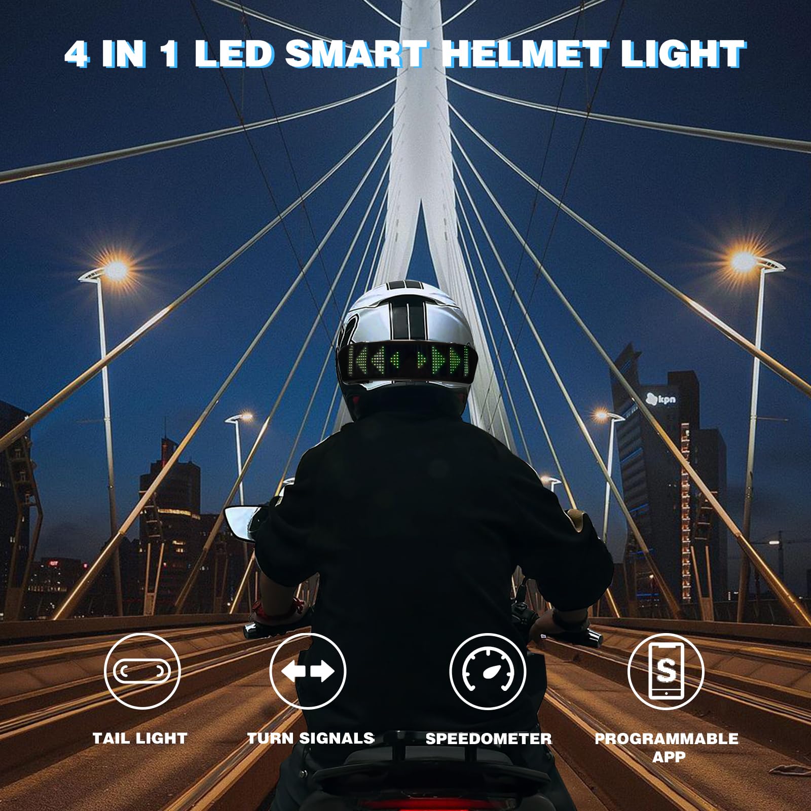 Led Helmet Display Motorcycle  - Cycling Gear And Accessories avis et prix