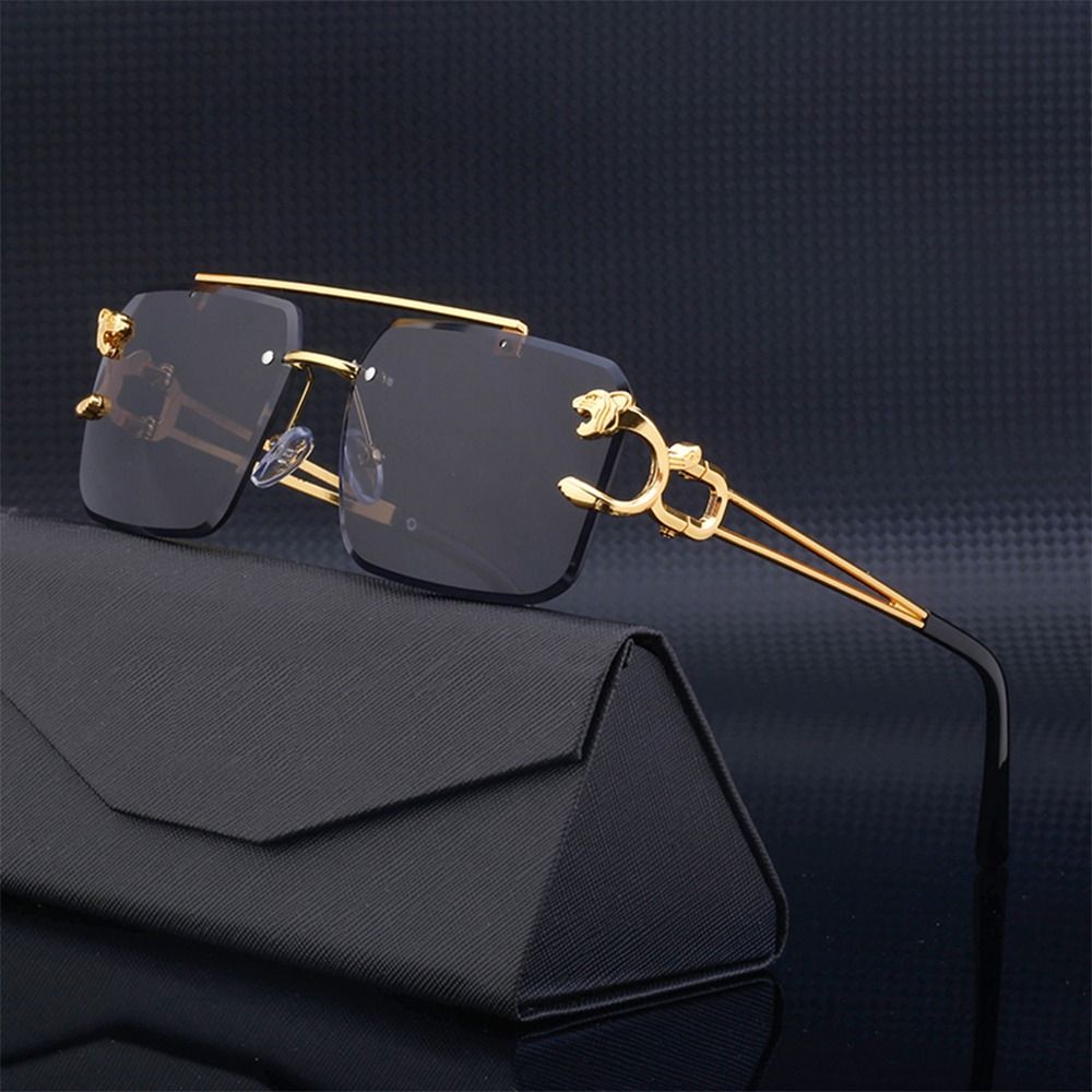 Fashion Leopard Rimless Square - Vintage Cycling Gear avis et prix