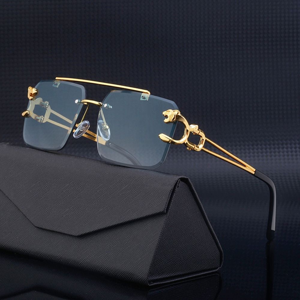 Fashion Leopard Rimless Square - Vintage Cycling Gear avis et prix