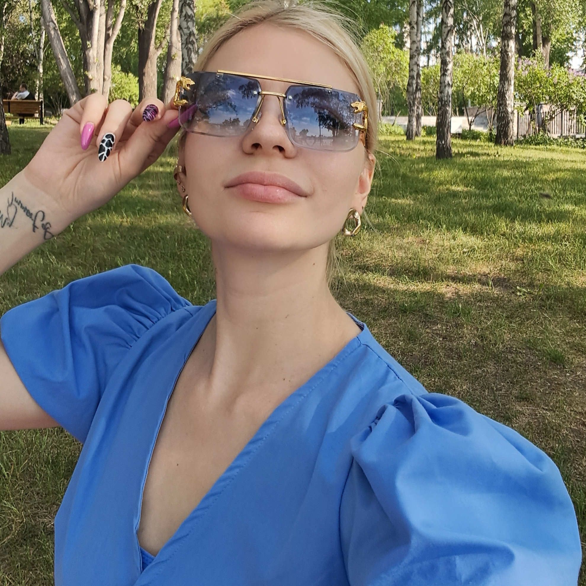 Fashion Leopard Rimless Square - Vintage Cycling Gear avis et prix