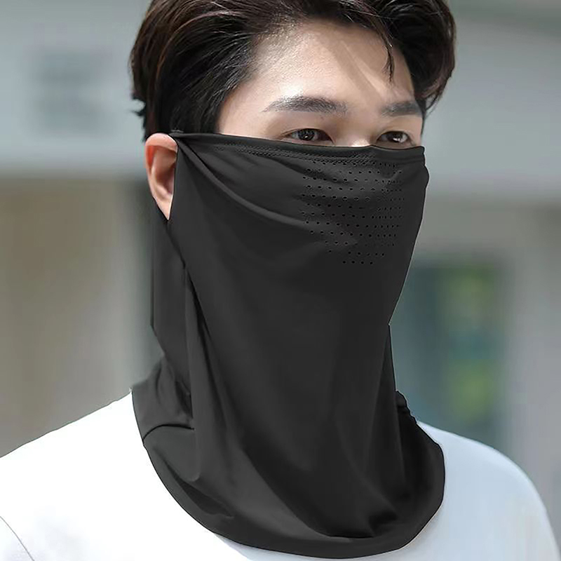 Ice Silk Sunscreen Mask With B - Cycling Gear And Accessories avis et prix
