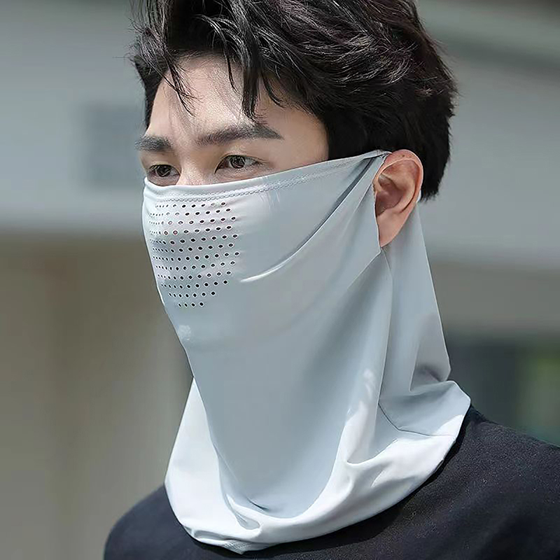 Ice Silk Sunscreen Mask With B - Cycling Gear And Accessories avis et prix