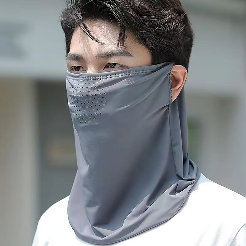 Ice Silk Sunscreen Mask With B - Cycling Gear And Accessories avis et prix