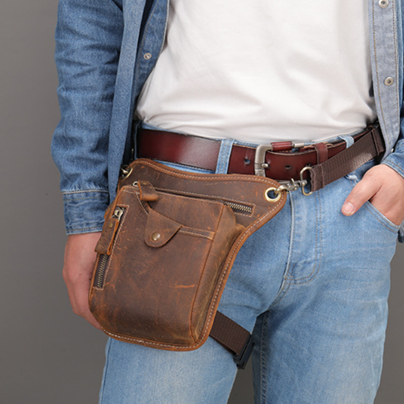 Vintage Pu Leather Waist Pack  - Vintage Cycling Gear avis et prix
